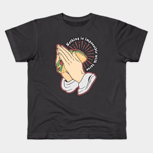 Pray for Tacos Kids T-Shirt